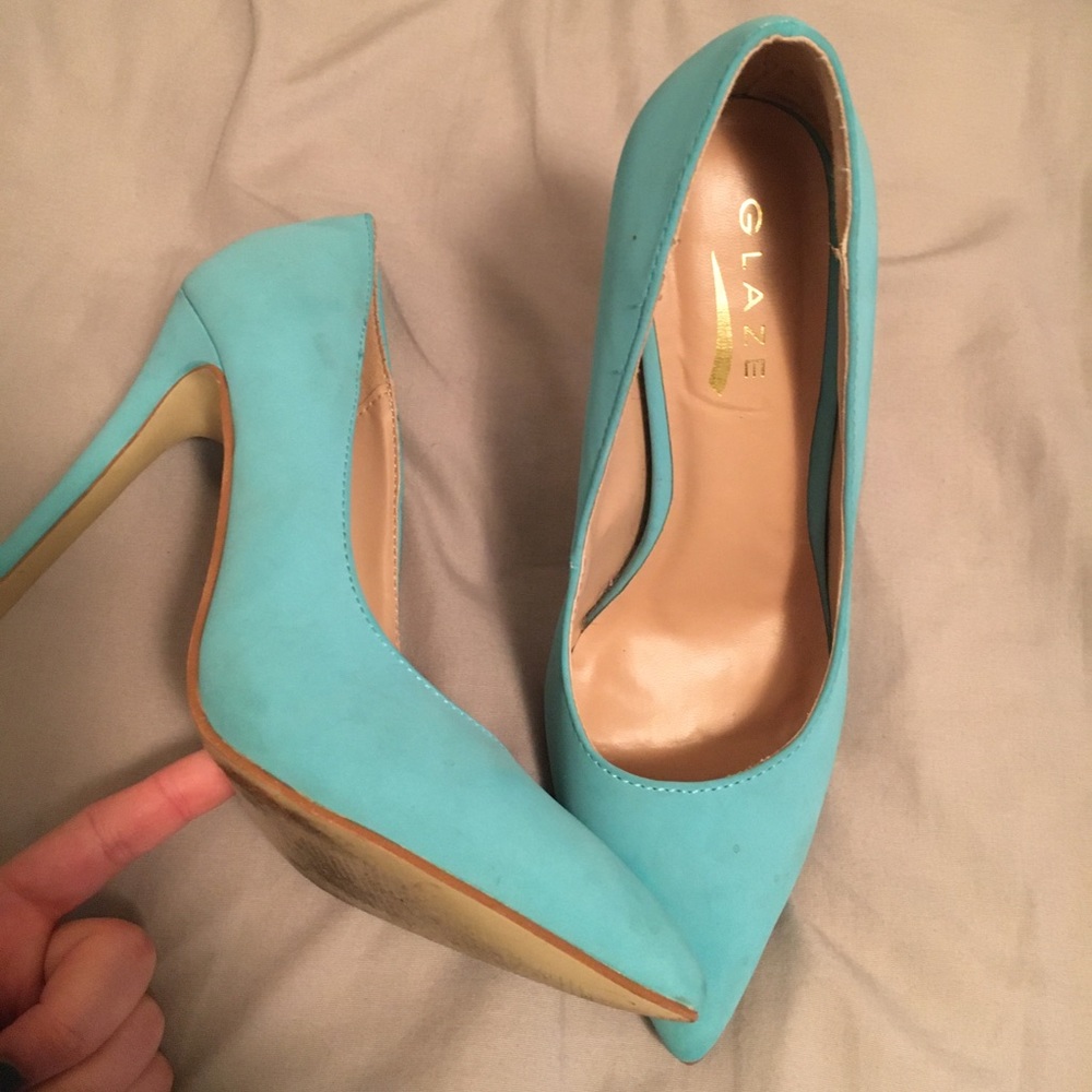 Blue heels